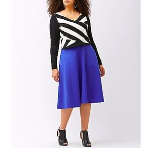 NWOT Lane Bryant Knit Ponte Circle Skirt 26/28